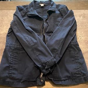 Loft blue utility jacket